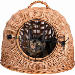 TRIXIE ROTAN KATTENMAND MET DEUR ø 50CM