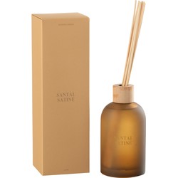 J-line - Geurstokjes Accords Essentiels Santal Satiné-250ml - 7.5x7.5x27.5cm