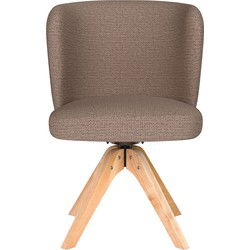 Housecraft Living Stan Eetkamerstoel Draaibaar Hout Taupe