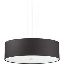 Landelijke Hanglamp Lampenbaas - Woody - Ideal Lux - Zwart - Binnenverlichting - 4 Lichtpunten - E27 Fitting - 60W