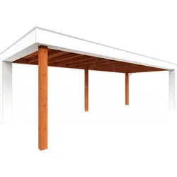 Trendhout douglas overkapping Verona rechts, 755 x 335 cm