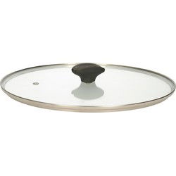 5Five Universele pannendeksel voor pannen van 30 cm - glas - stoomgat - Pannendeksels
