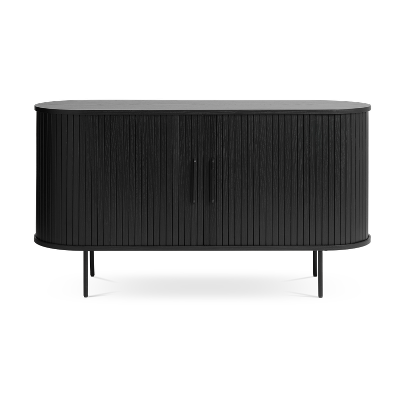 Lenn houten sideboard zwart - 140 x 45 cm - 