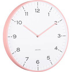 Wandklok Circus Rings - Roze - Ø40cm