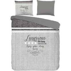 Pure Suite Dekbedovertrek Grijs-1-persoons (140 x 200/220 cm)