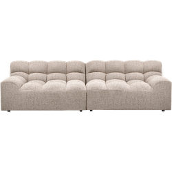 WOOOD Allure 3-Zits Bank - Geweven Stof - Naturel Melange - 79x280x86