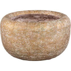 PTMD Bloempot Skye-leigh - 29x29x18 cm - Cement - Taupe