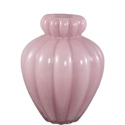 PTMD Vaas Syamer - 16x16x22 cm - Glas - Roze