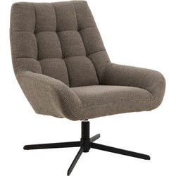 Fauteuil Taupe Stof - 76x73x89cm - Stora