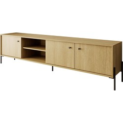 Meubella TV-Meubel Solid - Eiken - 206 cm