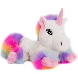 Magnetron knuffel witte unicorn 18 cm - Opwarmknuffels