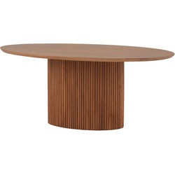 Eetkamertafel ovaal 220, Acacia Naturale