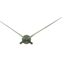 Karlsson - Wandklok Little Big Time Metallic - Metallic jungle green- Ø77,5cm