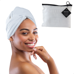 MARBEAUX Haarhanddoek - Hair towel - Hoofdhanddoek - Microvezel handdoek krullend haar - Wit