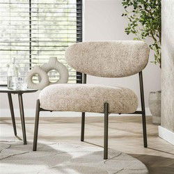 Hoyz Collection - Fauteuil Round - Tissee Cargo Zandkleur