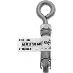 Keiloog m6x70x40 verz
