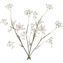 2x stuks kunstbloemen Gipskruid/Gypsophila takken wit 66 cm - Kunstbloemen