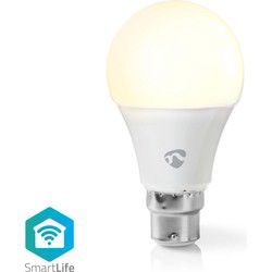 Nedis WIFILW12WTB22 Smartlife Led Bulb Wi-fi B22 800 Lm 9 W Warm Wit 2700 K Energieklasse: A+ Android™ & Ios A60