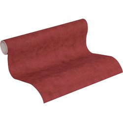 A.S. Création behang geschilderd effect rood - 53 cm x 10,05 m - AS-374172