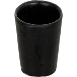 mug black, h 10 cm