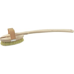 Houten badborstel/massageborstel/wellnessborstel 2-delig 43,5 cm - Schrobborstels