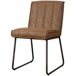 Tower living Santo sidechair - fabric Miami 005 brown (uitlopend)