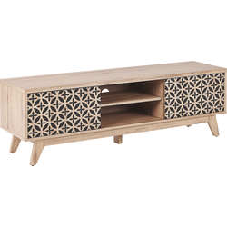 PRESCOT  - TV-meubel - Lichte houtkleur - MDF