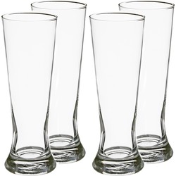 Set van 20x stuks bierglazen transparant 370 ml - 7 x 21 cm - Bierglazen