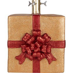 Clayre & Eef Kerstboom Standaard Cadeau 26x25x32 cm Goudkleurig Keramisch materiaal