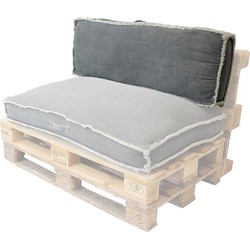 Unique Living Palletkussen Rugkussen Manouk Faded Coal Grey - 120 x 40cm