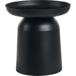 Beliani TORRENS - Bijzettafel-Zwart-IJzer
