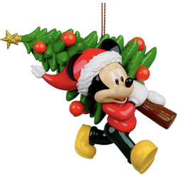 Ornament plastic mickey tree l9cm