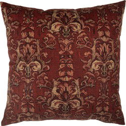 Clayre & Eef Kussenhoes 45x45 cm Rood Polyester