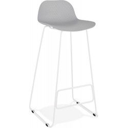 BABYLOS design barkruk 50x53x95 cm Grijs