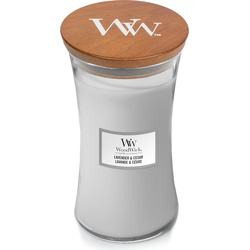 WW Lavender & Cedar Large Candle - WoodWick