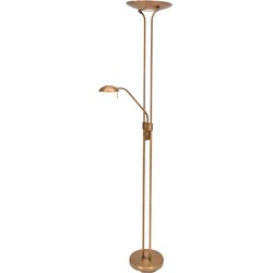 Mexlite - vloerlamp - Biron - brons - glas metaal - design lamp - LED - 7500BR
