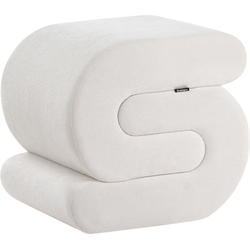 Beliani ARCADIA - Poef-Wit-Chenille