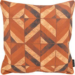 Stripe Patchwork #3 | 45 x 45 cm | Kussenhoes | PU Leder