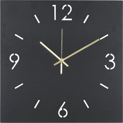 Spinder Design klok Time 40 X 40 - Zwart