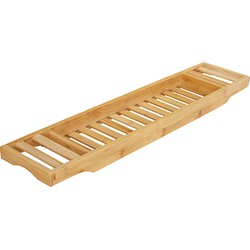 Decopatent® Badrekje voor over bad - 70 cm lang - Bamboe hout - Badrek - Badplank - Badbrug - Basic bad tafeltje voor in bad