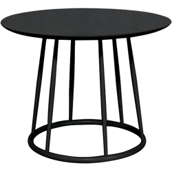 Lio houten salontafel zwart - Ø 60 cm
