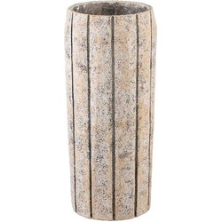 PTMD Bloempot Imani - 22x22x50 cm - Cement - Taupe