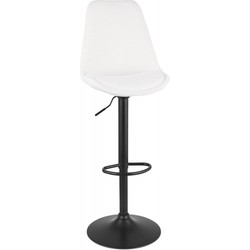 ROSITA verstelbare kruk 48x55x103-123 cm Wit
