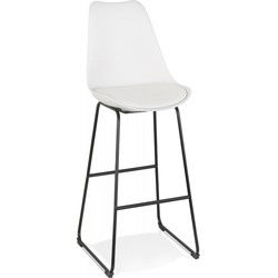 CHOKO Barkruk 48x55x119 cm Wit