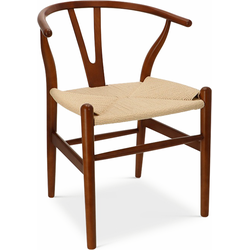 Wishbone Eetkamerstoel - Wishbone Stoel - Houten eetkamerstoelen - Scandi eetkamer Stoelen - Cognac