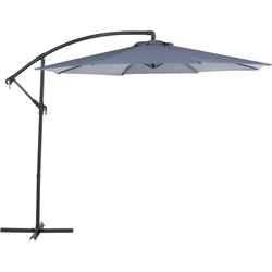 RAVENNA - Zweefparasol - Donkergrijs - Polyester