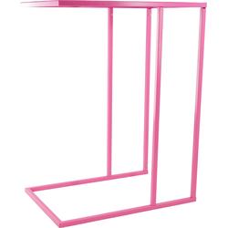 Side Table - Metal - Pink - 45x30x60cm