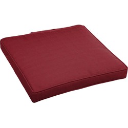 Hesperide Tuinstoelkussen - bordeaux rood - uv-bestendig - 40 x 4 cm - tuinstoelkussens