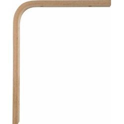 AMIG Plankdrager/planksteun van hout - lichtbruin - H200 x B150 mm - Plankdragers