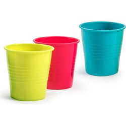 Forte Plastics Drinkglazen - 12 st - gekleurd - 200 ml - Drinkglazen